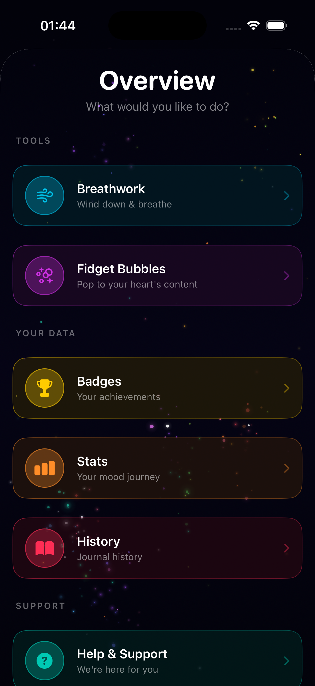 MoodPopper Screenshot 2