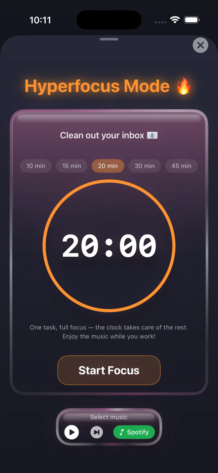 Birta Coach — Hyperfocus Mode