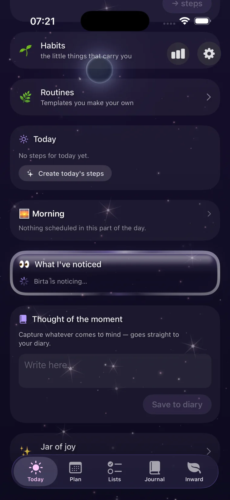 Birta Coach — Habits and routines