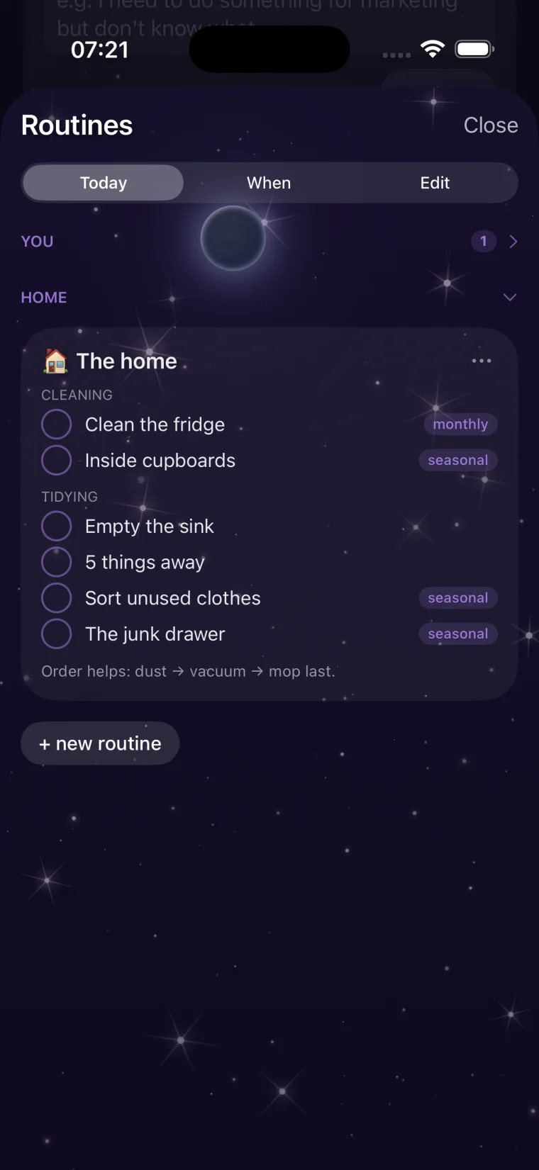 Birta Coach — Routines