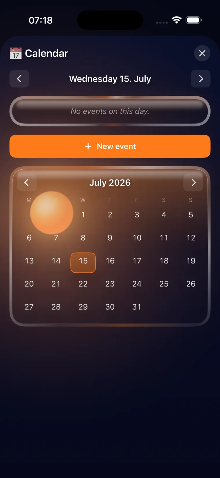 Birta Coach — Calendar