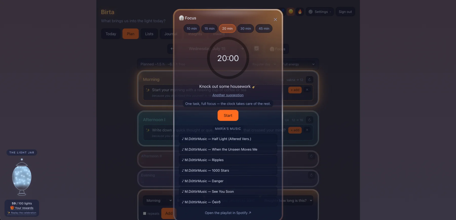 Birta Coach web screenshot 1