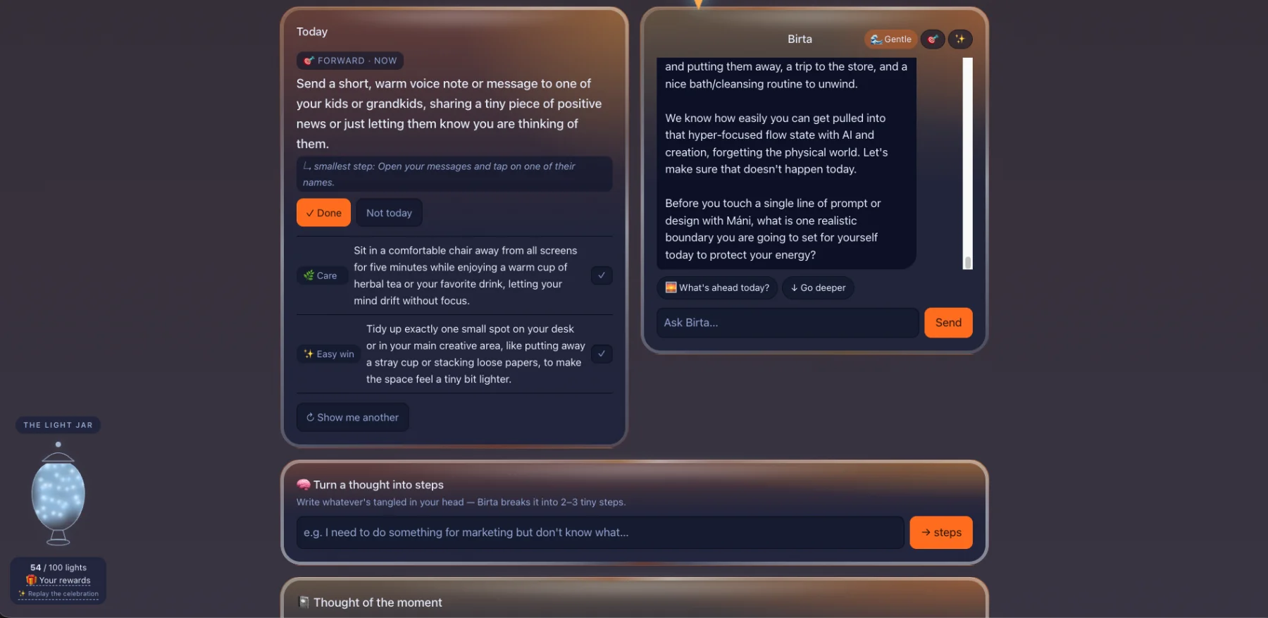 Birta Coach web screenshot 10