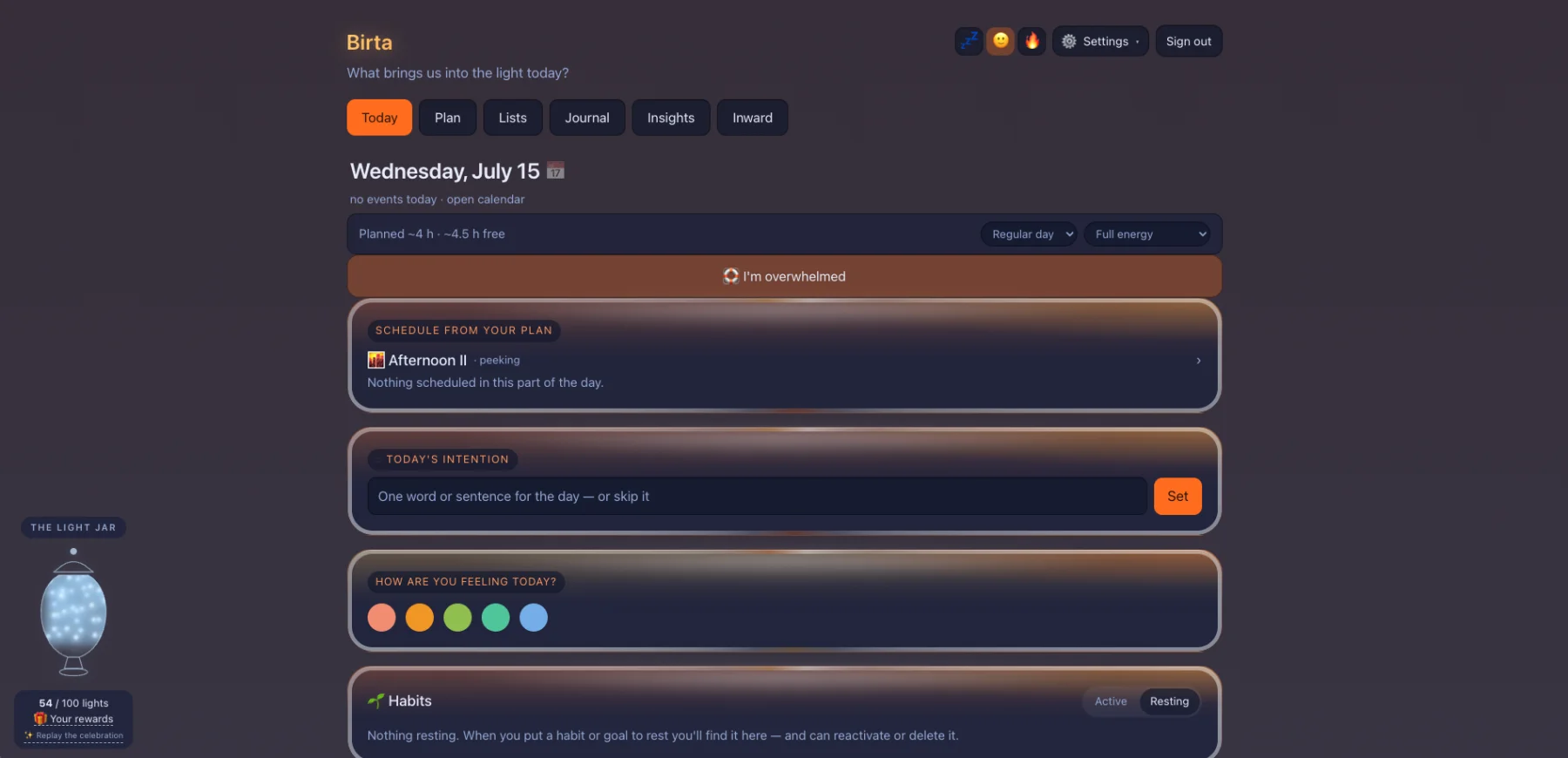 Birta Coach web screenshot 12