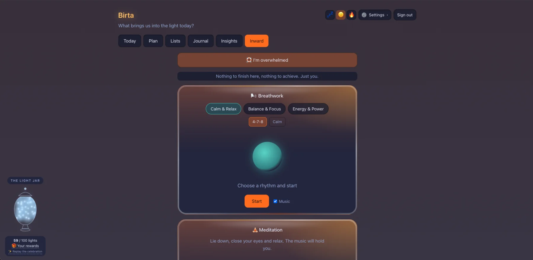 Birta Coach web screenshot 3