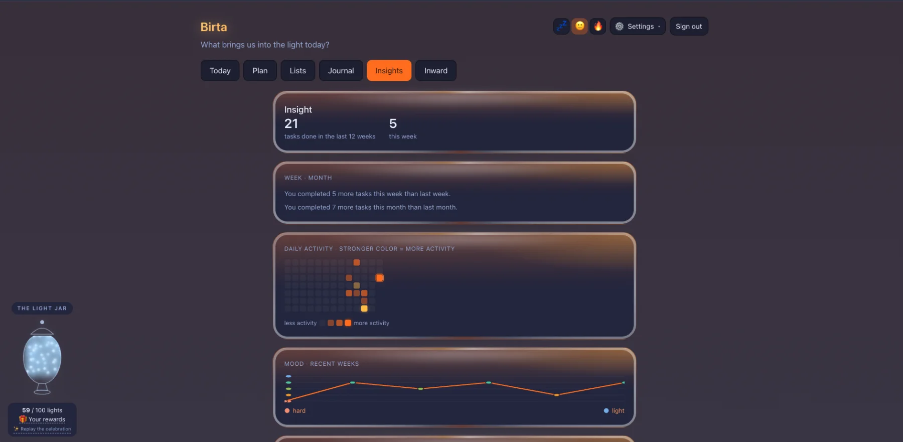 Birta Coach web screenshot 4