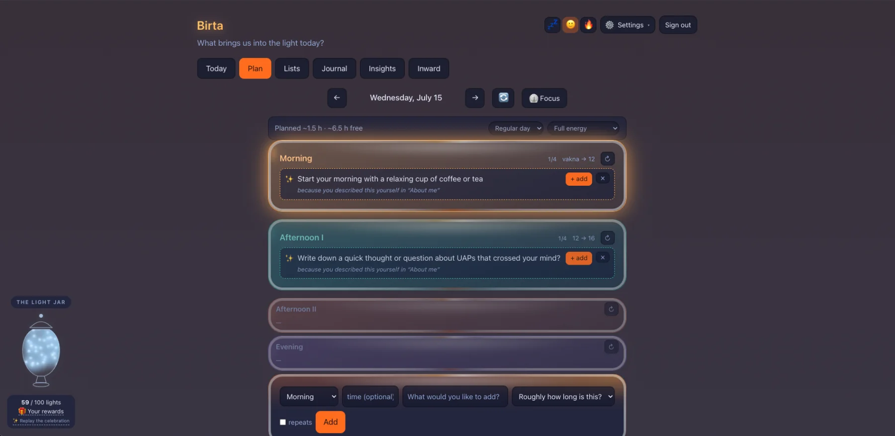 Birta Coach web screenshot 8