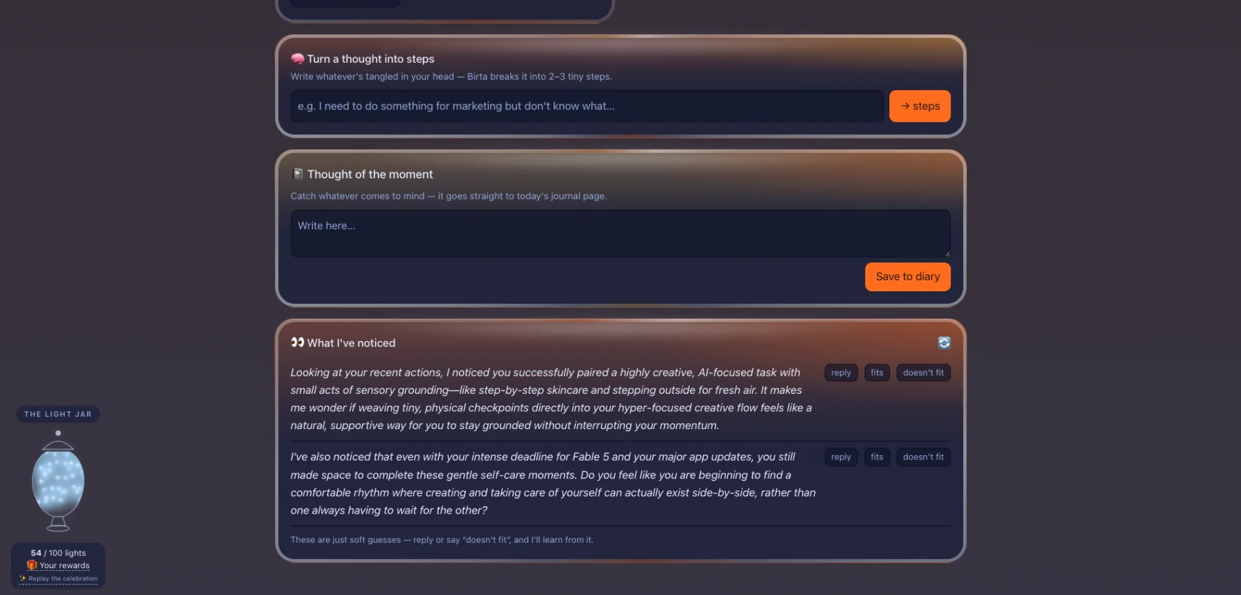 Birta Coach web screenshot 9