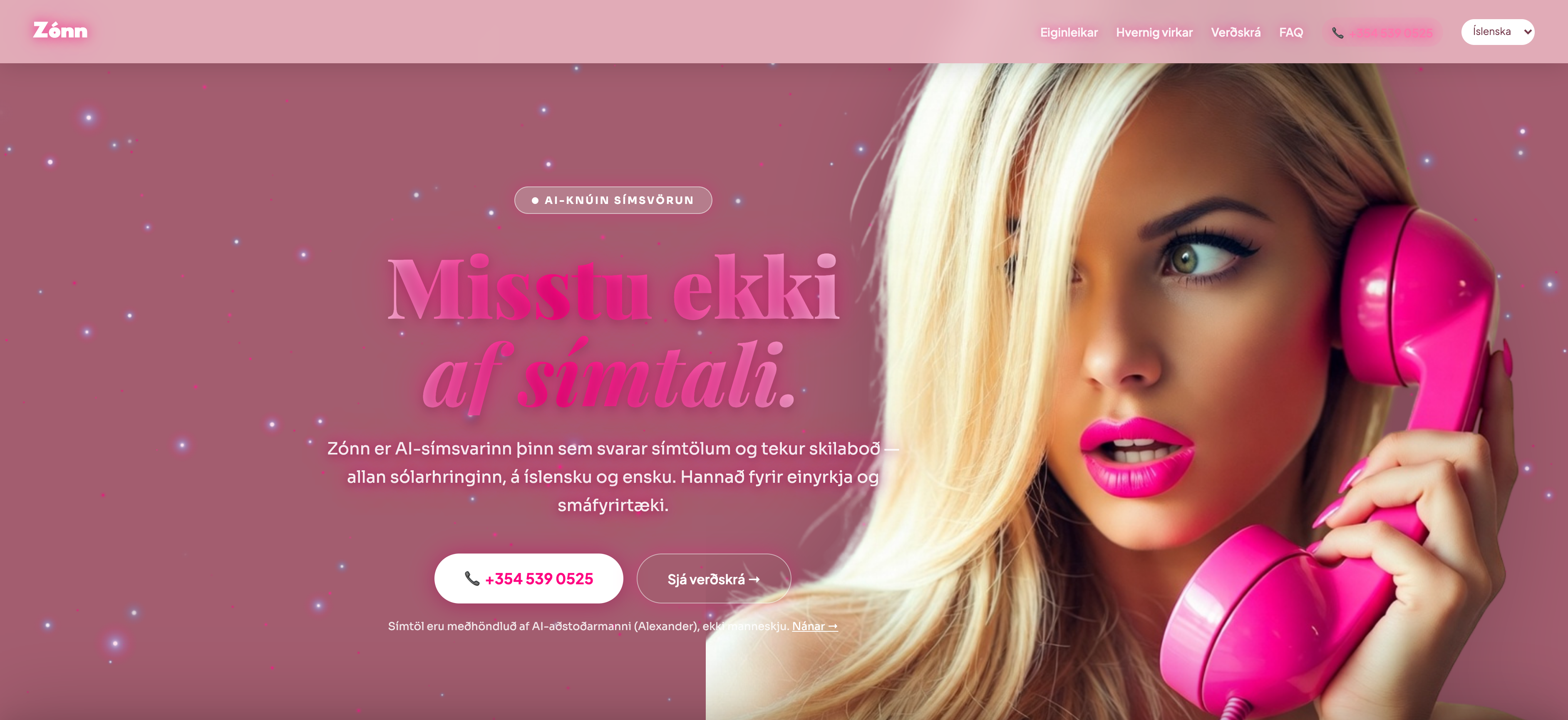 The softer rose design direction for Zónn